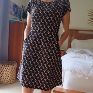 Mushroom print dress